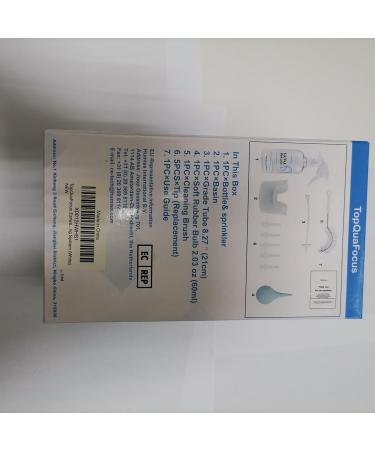 TopQuaFocus Earwax Removal Kit - Ear Cleaner for Adults & Kids - 500ml Ear Irrigation Flushing System (Clear White) - Buy Online on GoSupps.com