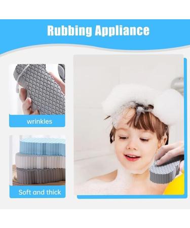Ultra Soft Exfoliating Shower Sponge - Multi-Texture Deep Cleansing Shower Gadget | Skin-Friendly & Gentle Exfoliation (4 Colors - Buy Online on GoSupps.com