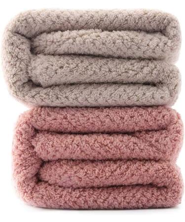 Buy Iyou Fast Hair Wrap - Pink Twist Microfiber Blow Dryer Turbans with Buttons for Women & Girls (Pack of 2) | Quick-Dry Salon Towel Caps - Buy Online on GoSupps.com