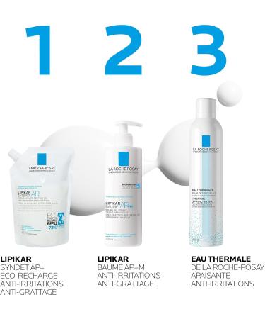 La Roche-Posay Lipikar Syndet AP+ Cream Wash Refill Pouch 400ml - Buy Online on GoSupps.com