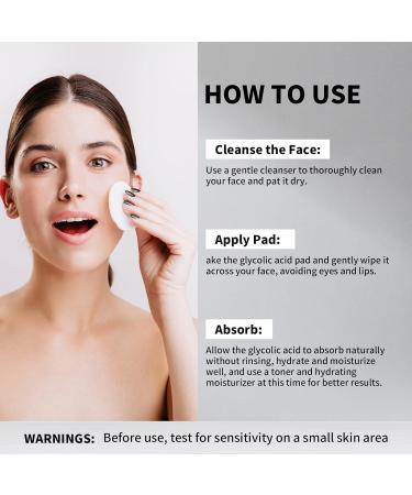 Jungshea Resurfacing Pad Glycolic Acid Pads for Face: Facial Exfoliating Cleansing Peel with Salicylic Acid & Vitamins B5 C E - Korean Skin Care Face Peeling Wash Wipes - Buy Online on GoSupps.com