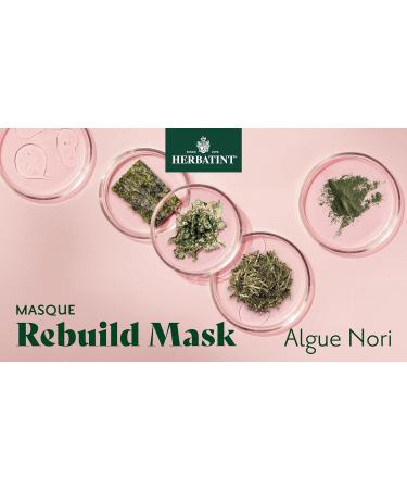 Herbatint Rebuild Mask Organic Repair Mask - 200ml | Nourishes Repairs and Protects Damaged or Stressed Hair | Exclusive Formula with Vegetable Keratin | 99% Natural Ingredients Vegan - Buy Online on GoSupps.com