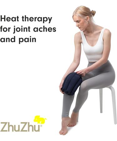 Zhu-Zhu Microwavable Knee & Leg Pad | Navy Fleece Wheat Bag for Pain Relief - Buy Online on GoSupps.com