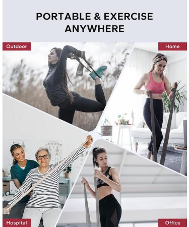 Shop HAPBEAR Resistance Bands - Best Exercise & Therapy Bands (5-30LBS) for Home Gym Yoga & Pilates - Skin-Friendly Durable & Versatile - Buy Online on GoSupps.com