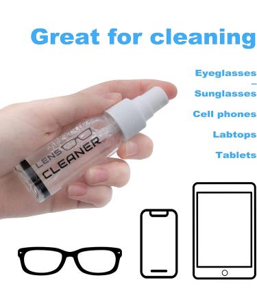 Premium Lens Cleaning Spray Travel Kit for Eyeglasses & Sunglasses - Effective & Portable - Buy Online on GoSupps.com