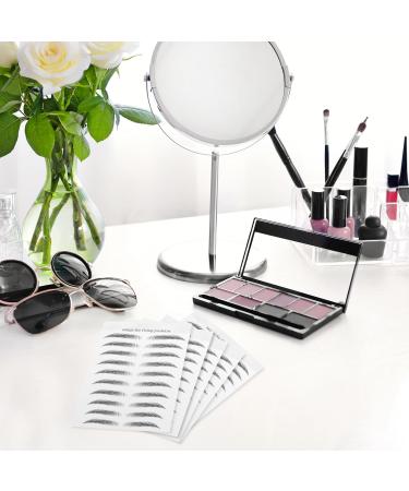 Didiseaon 10 sheets Imitation Temporary Brow Tattoos Eyebrow False Eyebrows D Stickers Waterproof Hair-like 21.5X14cm Black - Buy Online on GoSupps.com