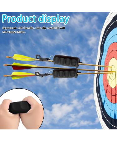 Delamiya 4-Piece Archery Arrow Puller Set | Rubber Arrow Puller & Powder with Belt Clip for Easy Use & Hand Protection | Black Target Archery Gear - Buy Online on GoSupps.com
