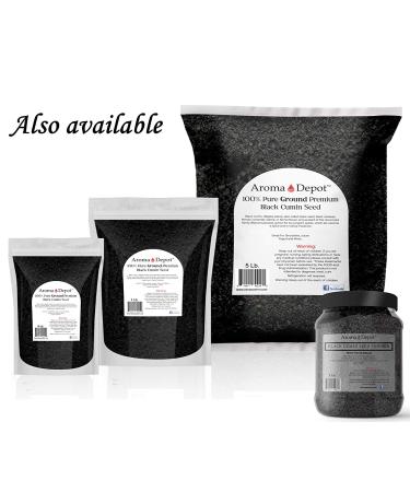 Aroma Depot 1 lb Black Seed Powder - Ground Nigella Sativa - Non-GMO & Gluten Free - Antioxidant & Anti Inflammatory Spice - Buy Online on GoSupps.com