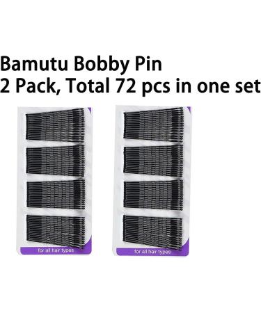 Bamutu Bobby Pins Secure Slide-proof Hold Black Hair Pins for Women Girls Great for All Hair Types Set of 36 Hairpins - Buy Online on GoSupps.com