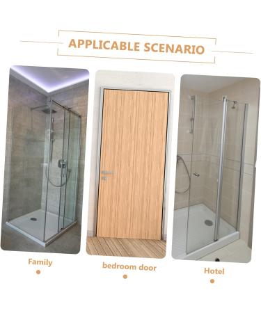 GLEAVI Door Hook Frameless Shower Door Jacket Hooks Purse Hook Over Coat Hooks for Door Wallet Double Sided 17X10CM Black - Buy Online on GoSupps.com