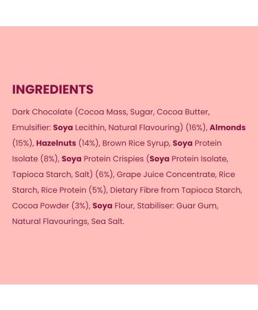 Bounce Hazelnut Praline Plant Protein Balls in Dark Chocolate Coating - 12 Vegan Protein Balls (12 x 40g) - Buy Online on GoSupps.com