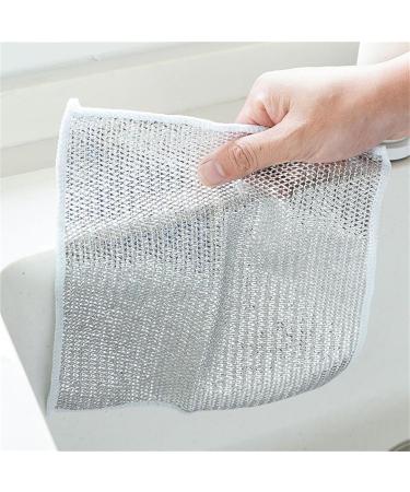 Multipurpose Wire Dishwashing Rags for Wet and Dry Multipurpose Non-Scratch Scrubbing Wire Dishwashing Rags Non-Scratch Dish Wash Cloths Dish Towels for Kitchen Sinks Counters Stove Tops (3pcs) - Buy Online on GoSupps.com