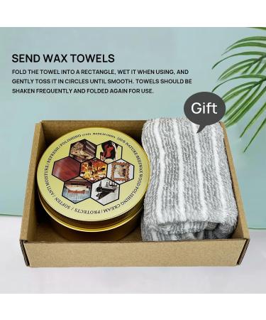 Unscented Beeswax Wooden Polish & Conditioner | Nourish & Protect Indoor/Outdoor Wood - 7 Ounces - Buy Online on GoSupps.com