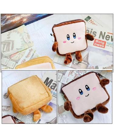 Operitacx Memoboard Set - 2 Plush Toast-Shaped Storage Bags for Tampons & Menstrual Pads - Stylish & Functional - Buy Online on GoSupps.com