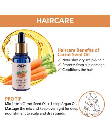 Nykaa Naturals 100 Percent Pure Cold Pressed - Carrot Seed For Women 1 oz Oil - Buy Online on GoSupps.com