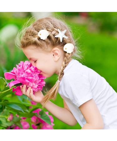 4-Piece Starfish & Shell Hair Clip Set for Women & Girls - Mermaid Crown Accessories - Buy Online on GoSupps.com