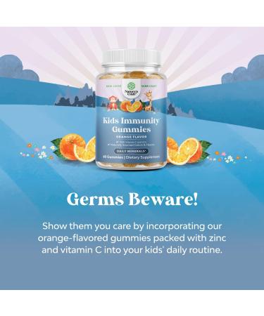 Kids Immunity Support Gummies - Vitamin C, Zinc, Echinacea | Vegan & Gluten-Free Chewable Supplement for Children - Buy Online on GoSupps.com