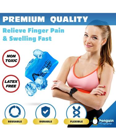 Finger and Toe Cold Gel Ice Pack - Reusable Cryotherapy Sleeve for Injuries, Arthritis, Tendonitis, Gout, Sprains - No-Toxins, Latex-Free - Buy Online on GoSupps.com