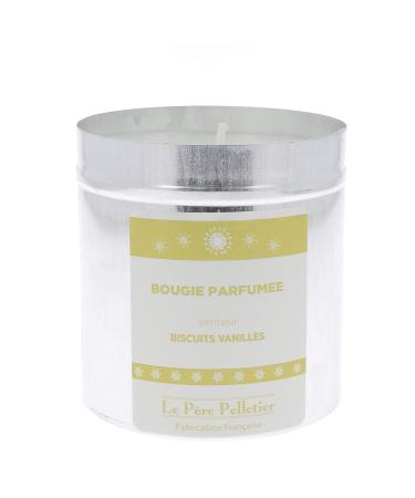 Le P re Pelletier AM04023020728 Candle Tin Aluminium Biscuits Vanilla