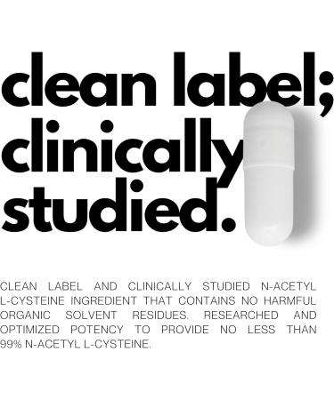 Clean Label N-Acetyl L-Cysteine (NAC) 600mg Supplement Lungs and Respiratory Support Immune Health Support 120 Veg Capsules 120 Capsules - Buy Online on GoSupps.com