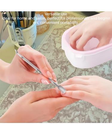 JUNEYE 2-piece set of pink nail soaking bowls nail spa bowls nail art removers soaking therapy bowls for nail art spa tools - Buy Online on GoSupps.com