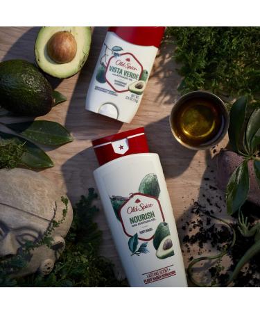 Old Spice Men's Body Wash Nourish with Avocado Oil 16 Fl Oz - Pack of 4 - Buy Online on GoSupps.com
