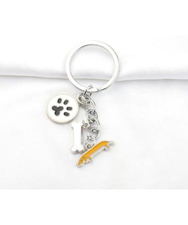 Ensianth Dog Keychain - Perfect Gift for Dog Lovers | Puppy Paw Print Keyring for Dog Owners | Ideal for Moms & Dads - Buy Online on GoSupps.com