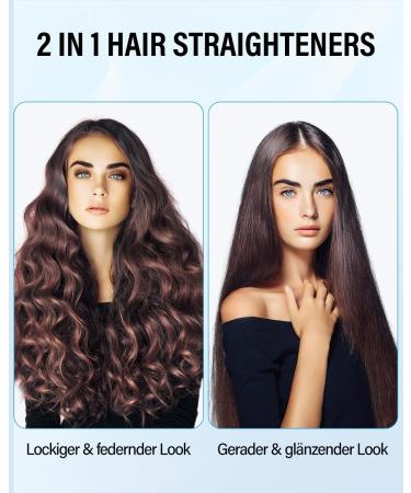 Calp & Smooth 2-in-1 Hair Straightener - Ceramic Coated Smoothing Iron with LCD Fast Styling for All Hair Types - 80-230 25mm Pink - Buy Online on GoSupps.com