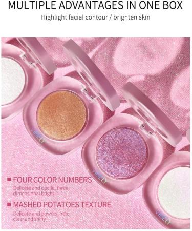 Glow Makeup Highlighter Powder Highlighter Makeup Highlighter Glitter Highlighters Glitter Highlighters Baked Diamond Highlighter Finish Powder Building Color Face Highlighter - Buy Online on GoSupps.com