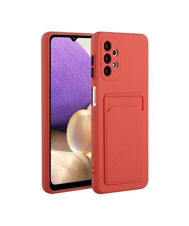 Tivenfezk Nadoli Silicone case for Samsung Galaxy A33 5G Ultra thin shockproof scratch -resistant Wallet soft TPU protective cover Mobile phone case with credit card holder Samsung Galaxy A33 5g plum