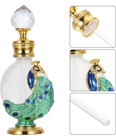 FRCOLOR 1Pc peacock essential oil bottle glass perfume bottle parfum for women empty essential oil container dispenser container cosmetic travel containers Dropper Bottle Miss vial filling - Buy Online on GoSupps.com
