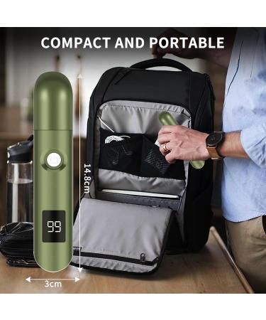 Imoebel 3-in-1 Nasal Hair Trimmer with LED Display | Double Cutting Blades for Nose Ear Eyebrow & Face Hair | Unisex Hair Cutter in Green - Buy Online on GoSupps.com
