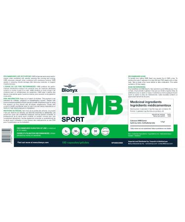 Buy HMB Sport Capsules - 3g Daily High Purity for Enhanced Performance Quick Recovery & Reduced Muscle Soreness - 30-Day Supply - Buy Online on GoSupps.com