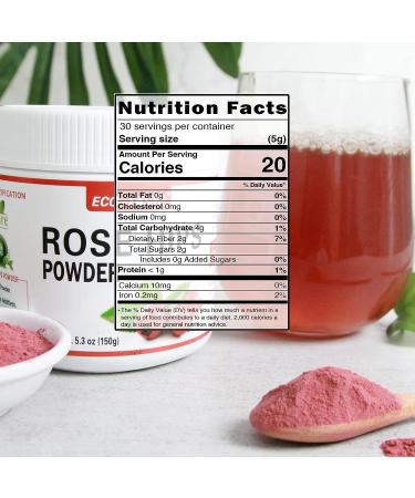 ECO-TASTE Rose Hips Powder 5.3oz - 100% Pure, Vegan Friendly, Non-GMO, No Additives - Buy Online on GoSupps.com