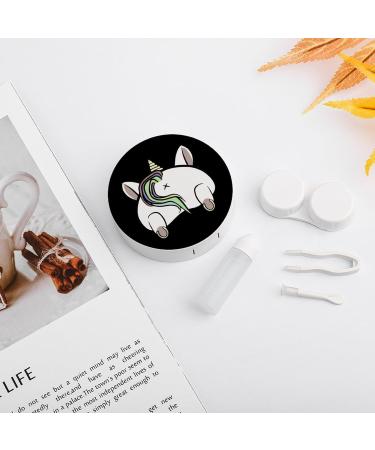 Unicorn Butt Contact Lens Travel Kit Portable Cute Contact Box with Mirror for Daily Outdoor - Buy Online on GoSupps.com