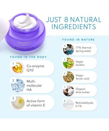 Retinol Face Cream 0.1% Retinal - Firming Day & Night Retinol Cream For Women & Men with Hyaluronic Acid Vitamin E - Regenerating Reduces Fine Lines Wrinkles Age Spots - Buy Online on GoSupps.com