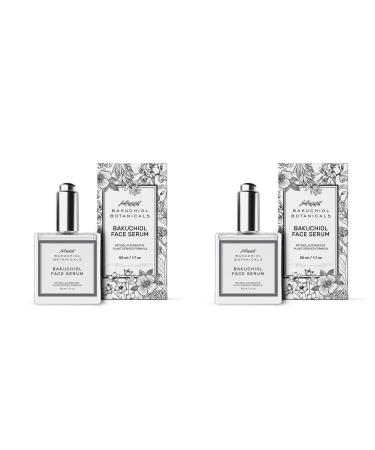 Bakuchiol Facial Serum Oil 1.7 oz (2 PACK) - Retinol Alternative - - All Natural Plant Derived Ingredients - Bakuchiol Squalane Vitamin C Rose Hip Oil and Vitamin E