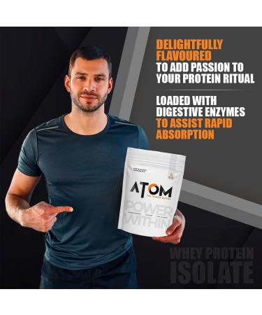Asitis Nutrition Atom Whey Protein Isolate 1kg - 30g Protein 6.1g BCAA No Added Sugar Mango Delight Flavor - Ultra-Pure Fast Acting Protein for Optimal Recovery - Buy Online on GoSupps.com