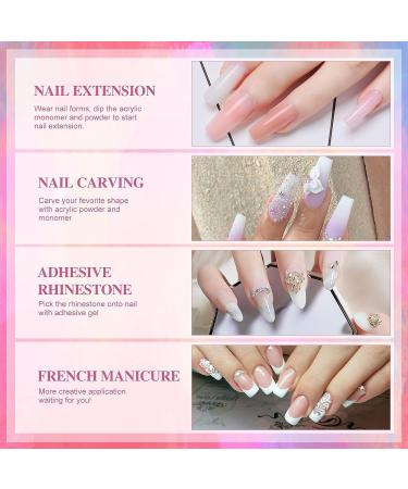 Morovan Acrylic Nail Kit with UV Light, Blooming Gel, Marble Effect, Nail Art Set for DIY Salon - Professional Acrylic Nail Supplies - Buy Online on GoSupps.com