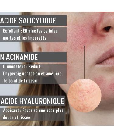 Face Cream for Oily Skin with Salicylic Acid and Niacinamide in Large Format 100 ml Certified Organic | Face Cream for Women and Men Purifying Soothing for Acne and Blackheads - Buy Online on GoSupps.com