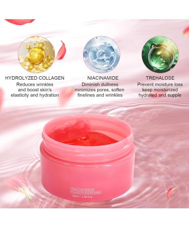 Godneei 100ml collagen cream for face lightly scented collagen jelly cream pink colloid collagen cream for face firming face cream - Buy Online on GoSupps.com