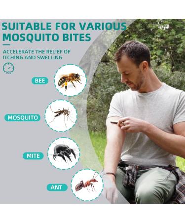 Insect Bite Relief - Rechargeable Chemical-Free Healer for Mosquito Bites | Fast Itching & Swelling Relief - Grey - Buy Online on GoSupps.com