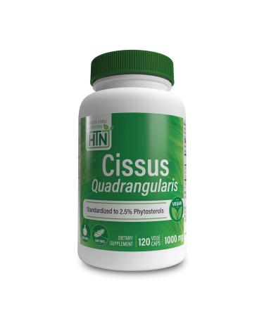 Health Thru Nutrition Cissus Quadrangularis 1,000mg | Standardized 2.5% Phytosterols | Vegan, Non-GMO, Soy Free (Pack of 120) 120 Capsules