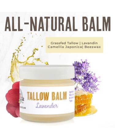 Buffalo Gal Grassfed Beauty Lavender Tallow Balm 2 oz - Tsubaki Infused, Nutrient-Rich Skin Moisturizer - Buy Online on GoSupps.com
