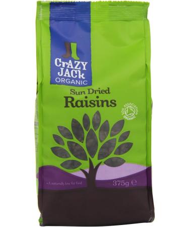 Crazy Jack Organic Sun-dried Raisins 375g Fruits Nuts & Seeds Healthy Food - Buy Online on GoSupps.com