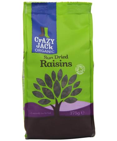 Crazy Jack Organic Sun-dried Raisins 375g Fruits Nuts & Seeds Healthy Food