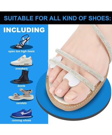 Hoogoo Pinky Gel Toe Separators 10Pcs Silicone Toe Spacers Small Toe Protector Spreader Cushions for Curled Overlapping Separate Toe Correct Hammer Toes Protect Toes 10 Count (Pack of 1) - Buy Online on GoSupps.com
