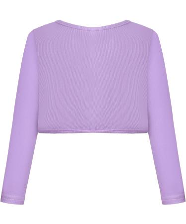 BONNY BILLY Girls Knitted Cotton Cardigan Bolero Shrug - 10-11 Years Purple - Buy Online on GoSupps.com
