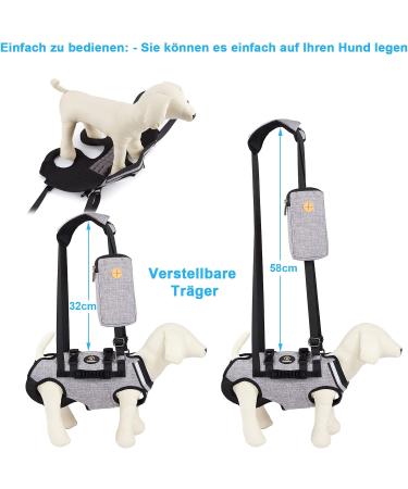 Ownpets Adjustable Lifting Dishes for Large Dogs | Waterproof Dog Carrier Bag with Shoulder Strap - XXXL - Buy Online on GoSupps.com