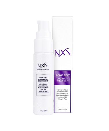 NXN Nurture by Nature Acne Edit Overnight Treatment 1 fl oz (30 ml)